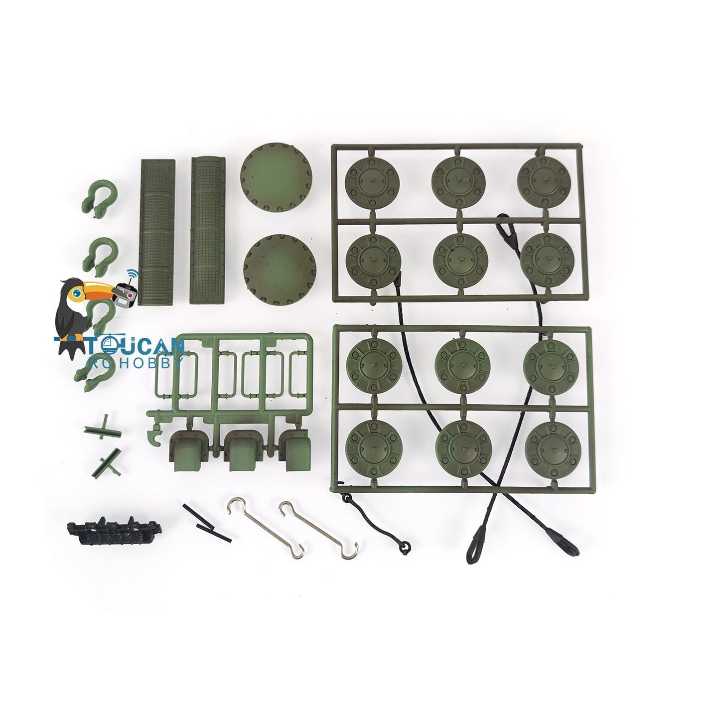 TOUCAN RC HOBBY Henglong 1/16 Soviet KV-2 Giant 3949 RTR RC Tank Decoration Plastic Parts Bag