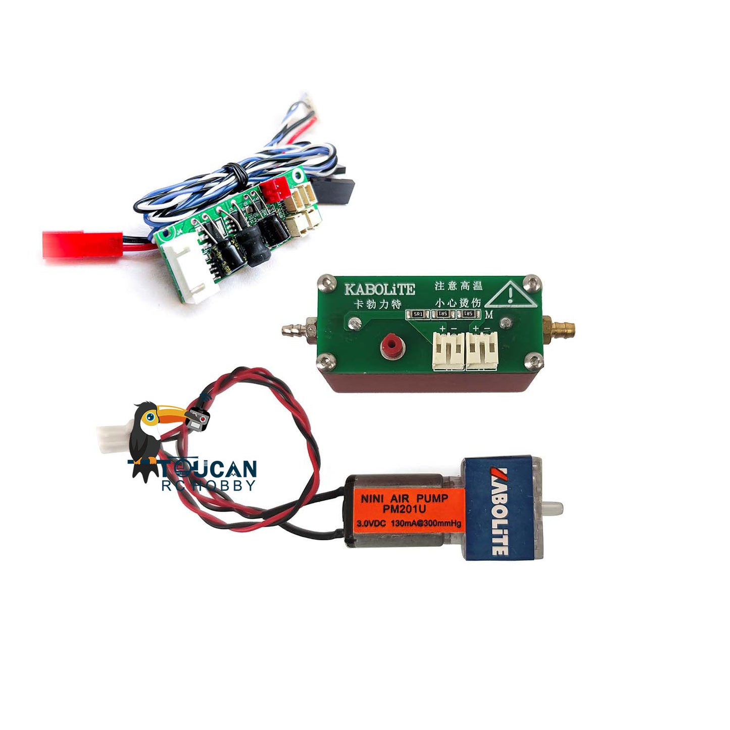 Kabolite Metal Smoker Unit Optional Control Board for 1/14 K970 RC Hydraulic Excavator Digger DIY Parts for Model Enthusiast