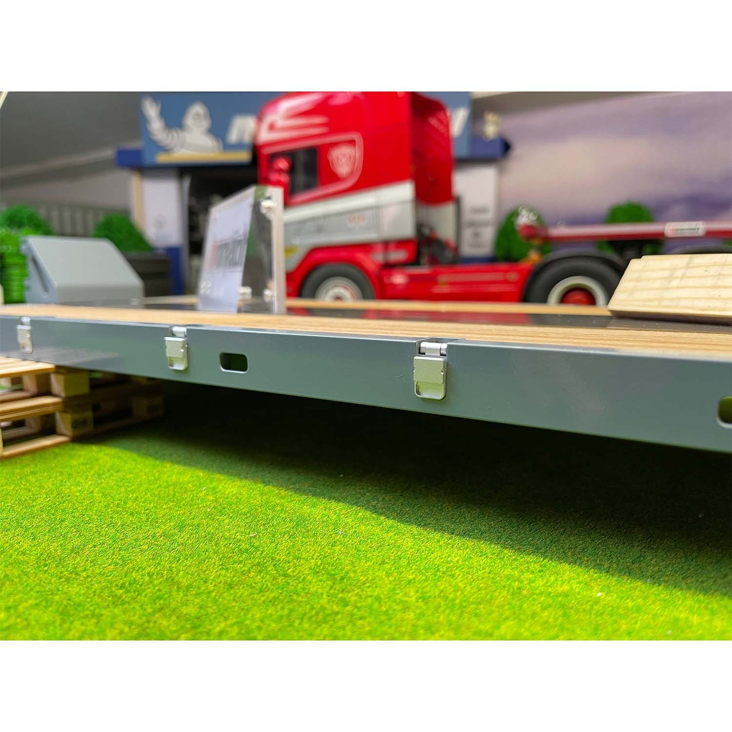 Metal CNC Flat Module for 1/14 Heavy Trailer DIY TAMIYA RC Tractor Truck Remote Controlled Vehicle Hobby Model