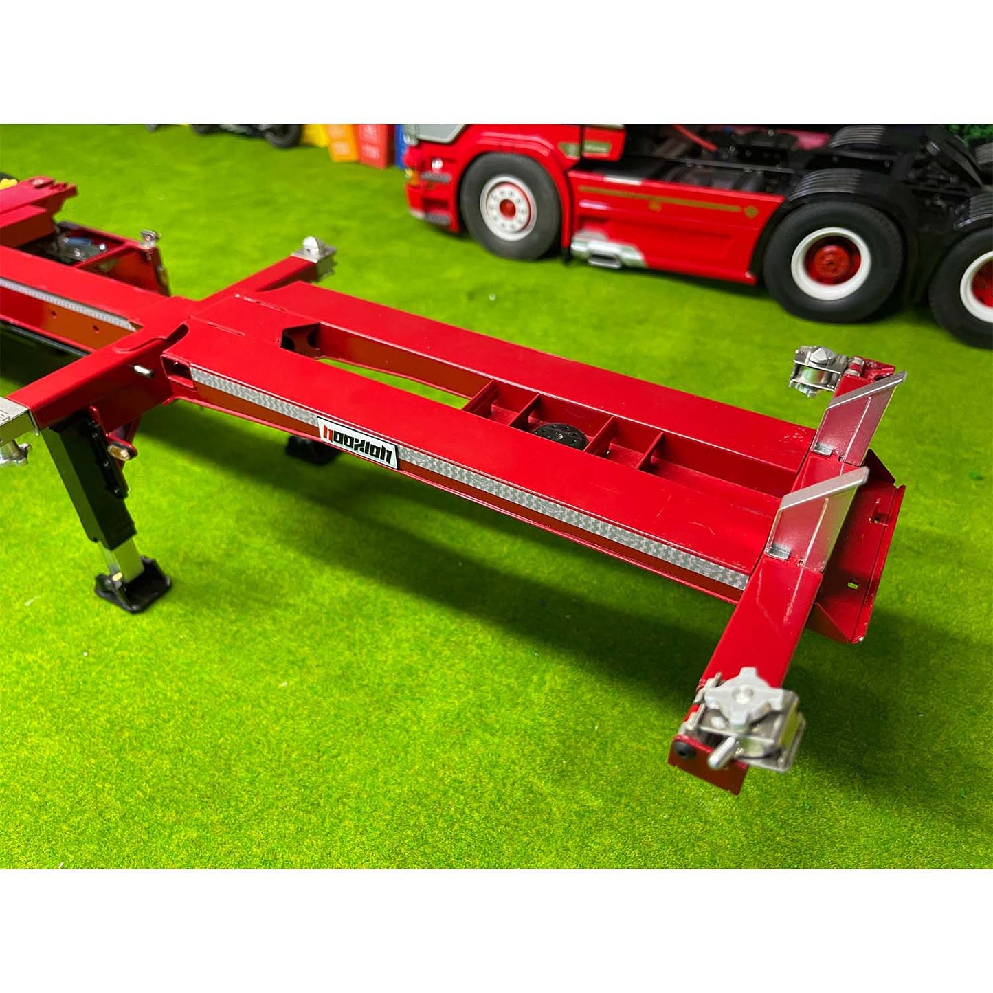 FuryBear Frame Trailer 3 Axles Stretchable for 1/14 RC Tractor Truck Radio Controlled DIY Car Hobby Models Servo