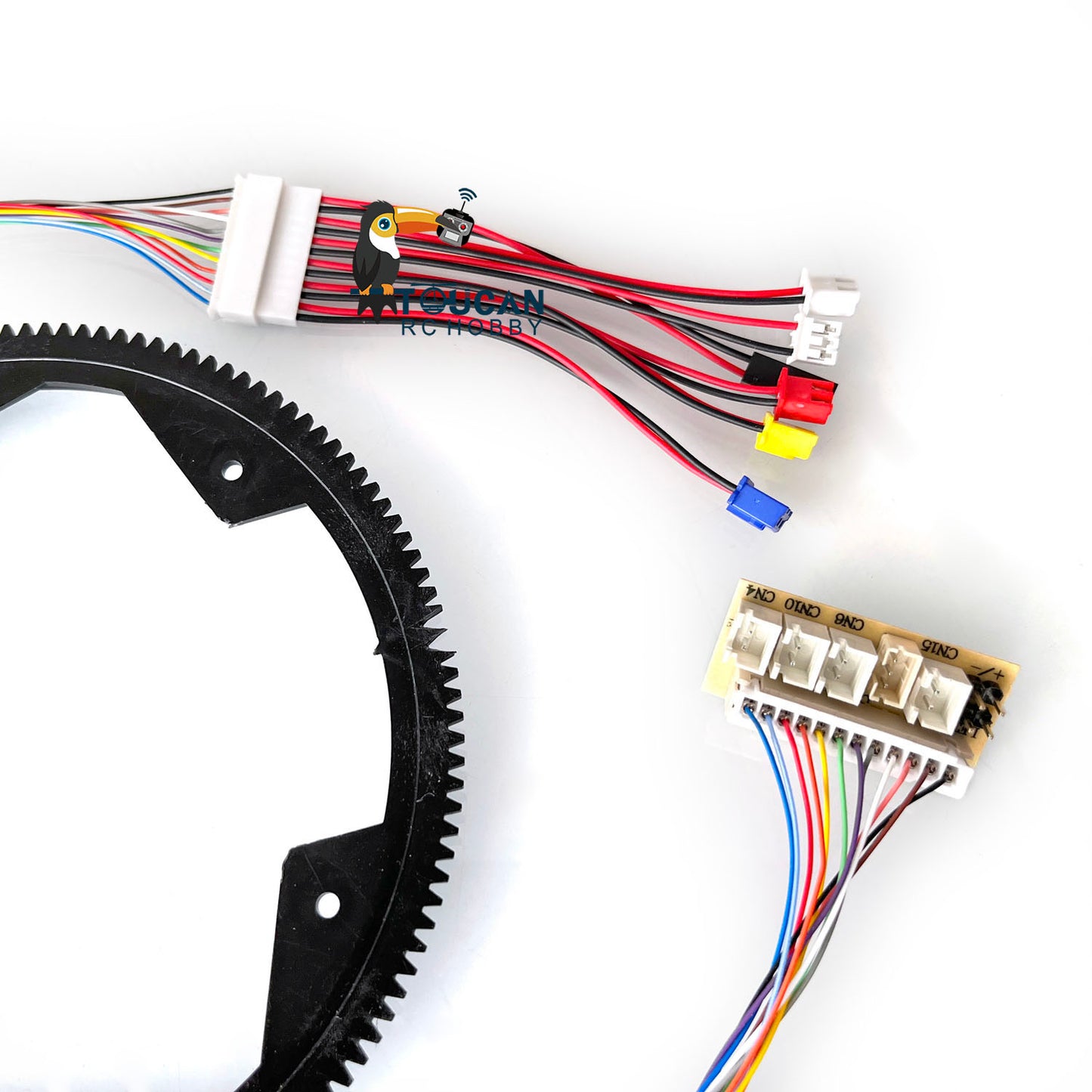 UK Stock 1/16 Henglong RC Tank Big Plastic 360 Degrees Rotating Gear 7.0 Electric Slip Ring 12P