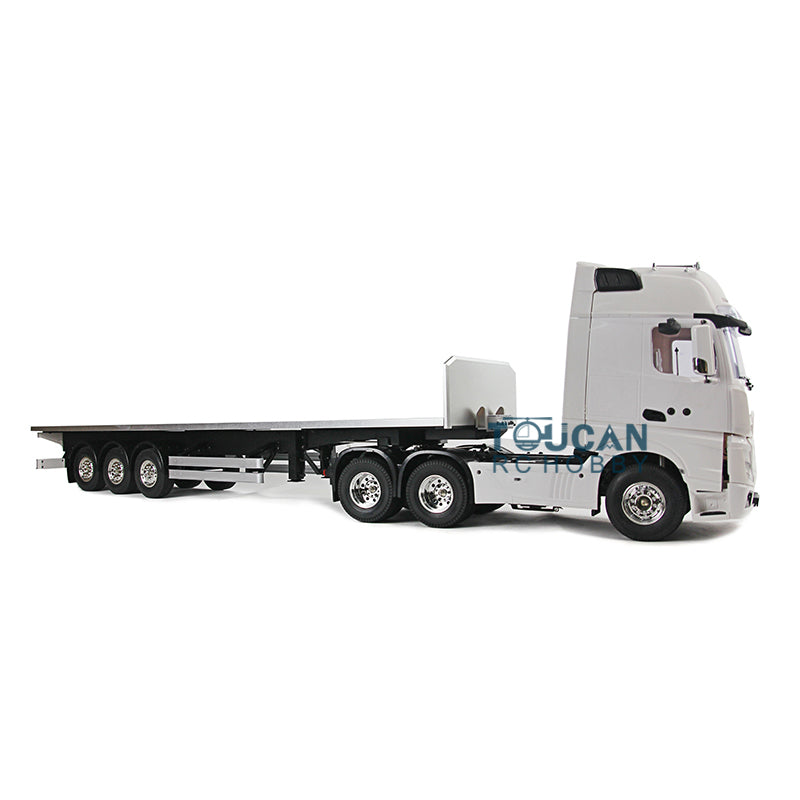 1/14 6*4 Metal RC Flatbed Lorry Trailer Radio Control Dump Trailer Tractor Truck KIT DIY Model Motor Elecric Vehicle