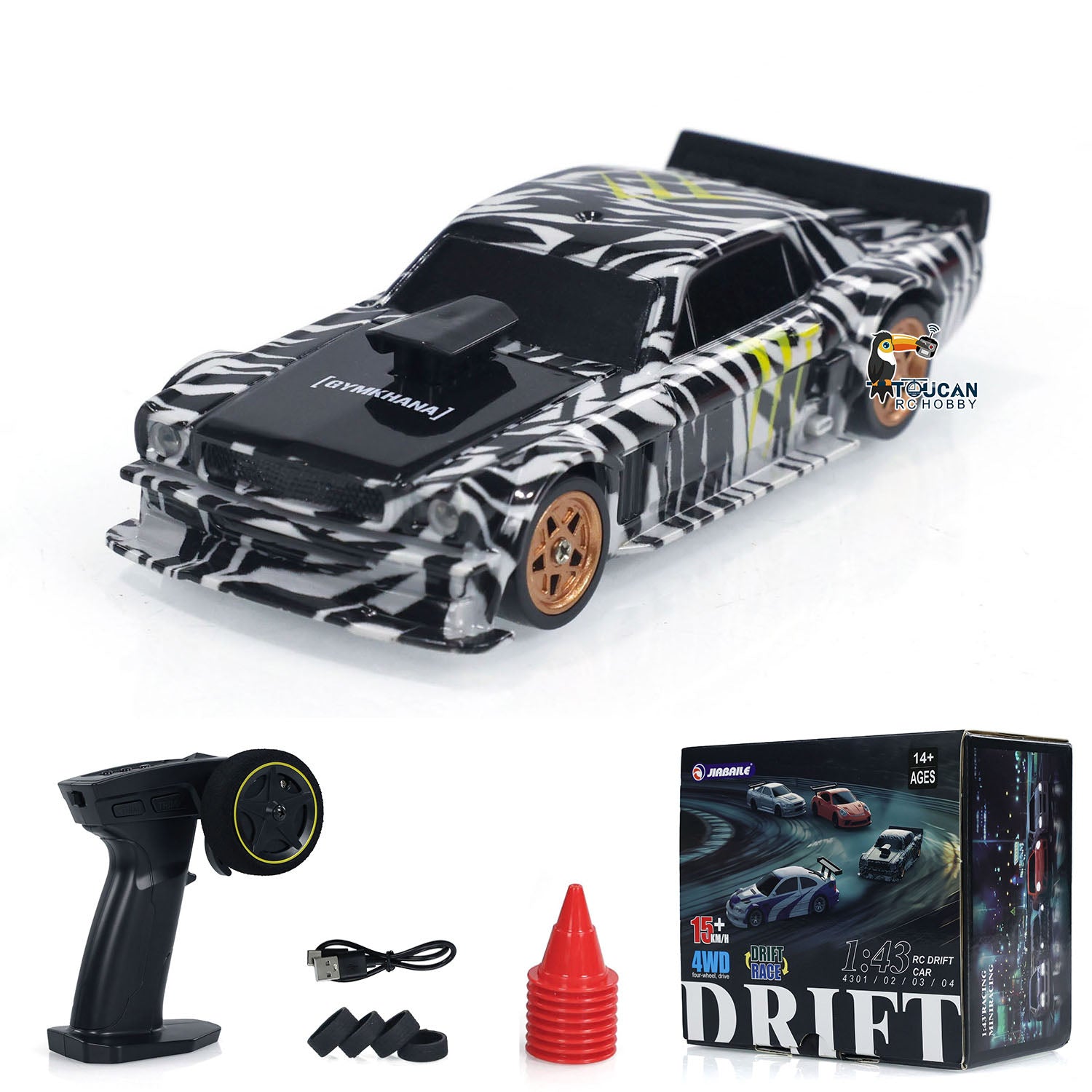 US STOCK 1/43 Radio Control Drift Car 4WD RC Mini Race Car