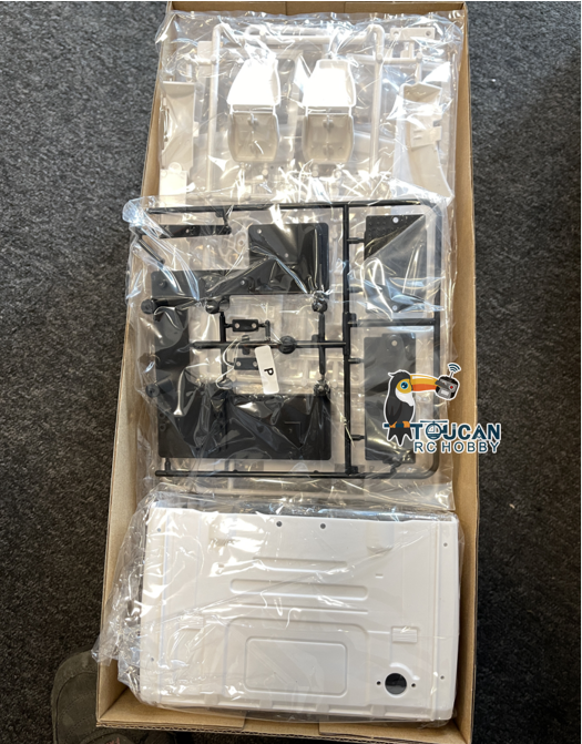 Free Shipping Second Hand UK STOCK 1/14 TOUCAN RC 3Axle Highline Trailer Tractor Truck Car Shell Body 2C