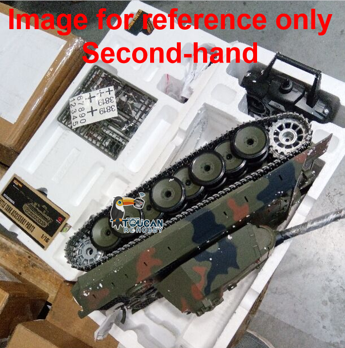 Fast Free Shipping Second Hand US Stock Henglong 1/16 Scale 7.0 Upgraded Metal Version German Panther V RTR RC Tank 3819