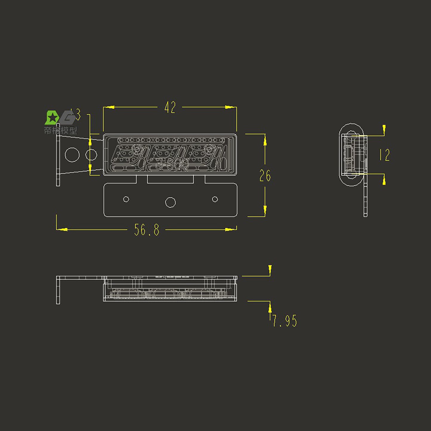 Degree Taillight Tail Lamp For TAMIYA 1/14 RC Dumper Man R620 1851 3363 56352