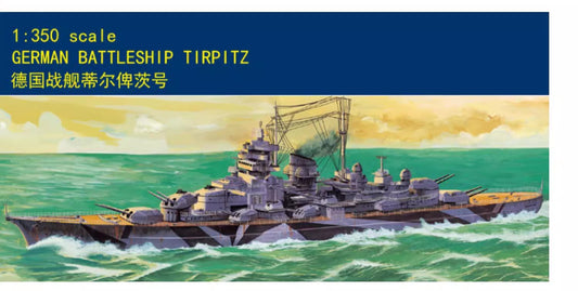 US STOCK MiniHobby 80602 1/350 Scale New Unassembled Unpainting German Tilbiz Battleship Warship Static Model Motor Ship Gifts
