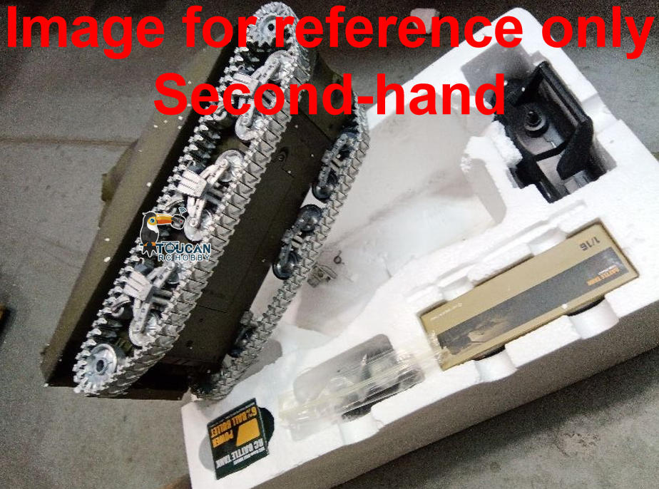 Fast Free Shipping Second Hand US Stock Henglong 1/16 Customized 7.0 M4A3 Sherman RC Tank 3898 360¡ã Turret Metal Tracks