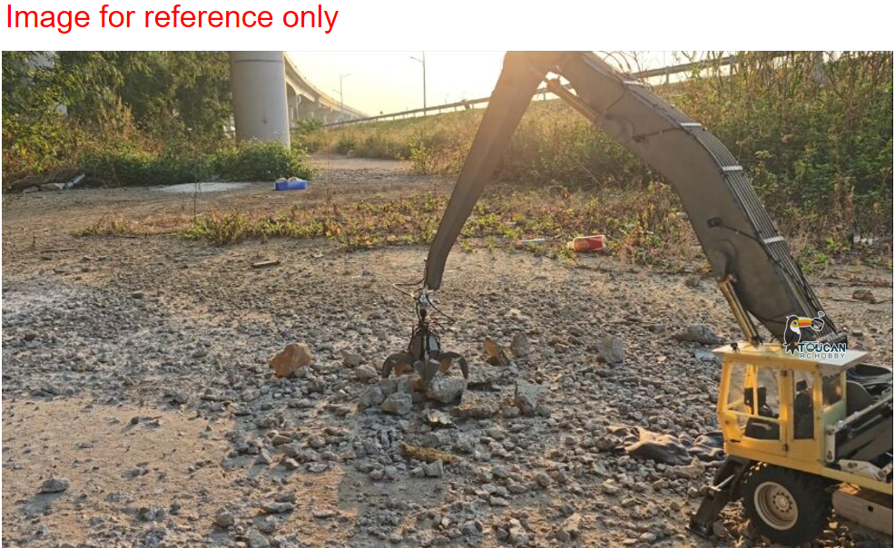 New Product Pre-order LESU RC Excavator FUCHS MHL 360 Remote Control Hydraulic Wheel Digger Model