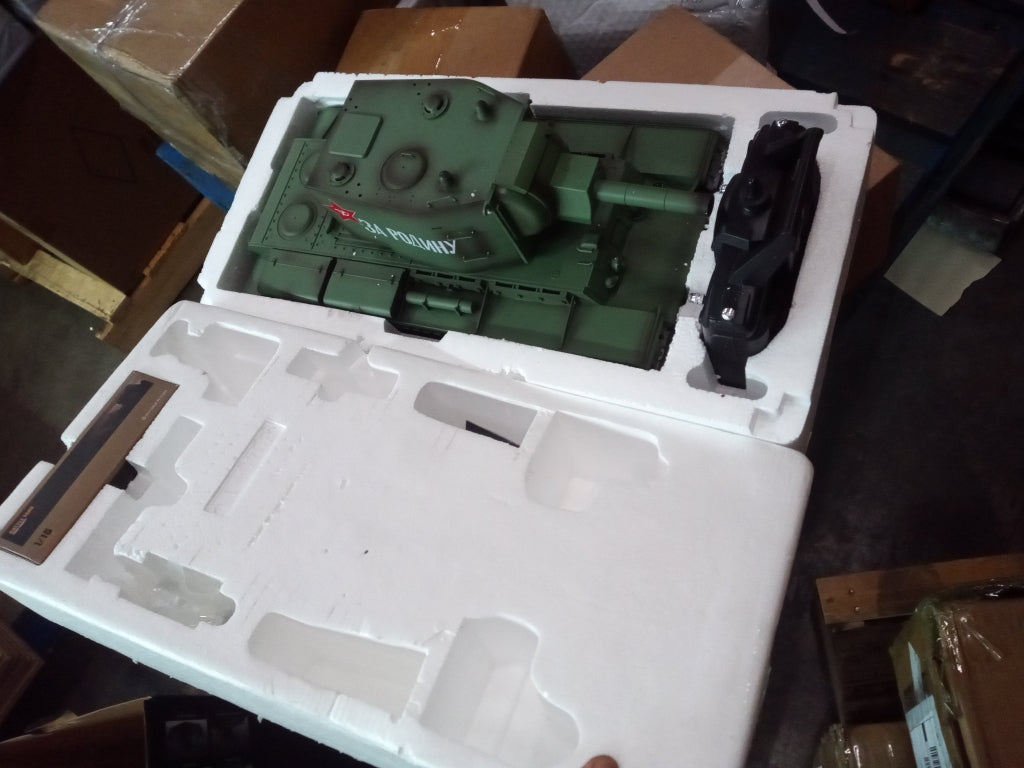 Second Hand US STOCK Henglong 1/16 Upgraded 7.0 Soviet KV-2 RTR RC Tank Gigant 3949 Metal Tracks