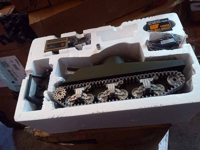 Second Hand US STOCK Henglong 1/16 Customized 7.0 M4A3 Sherman RC Tank 3898 Barrel Recoil 360?? Metal