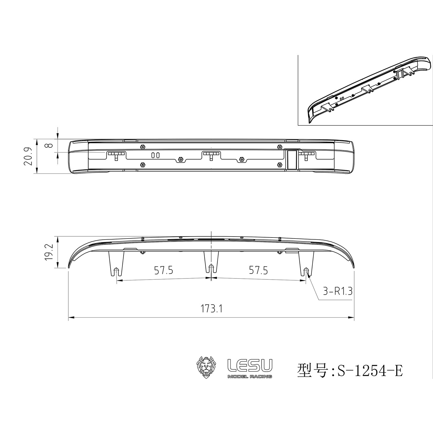 Metal Sun Visor 3V LED Spotlight Sun Shield for DIY TAMIYA 1/14 RC Tractor Truck 770S Remote Control Lorry Car Model Vehicles