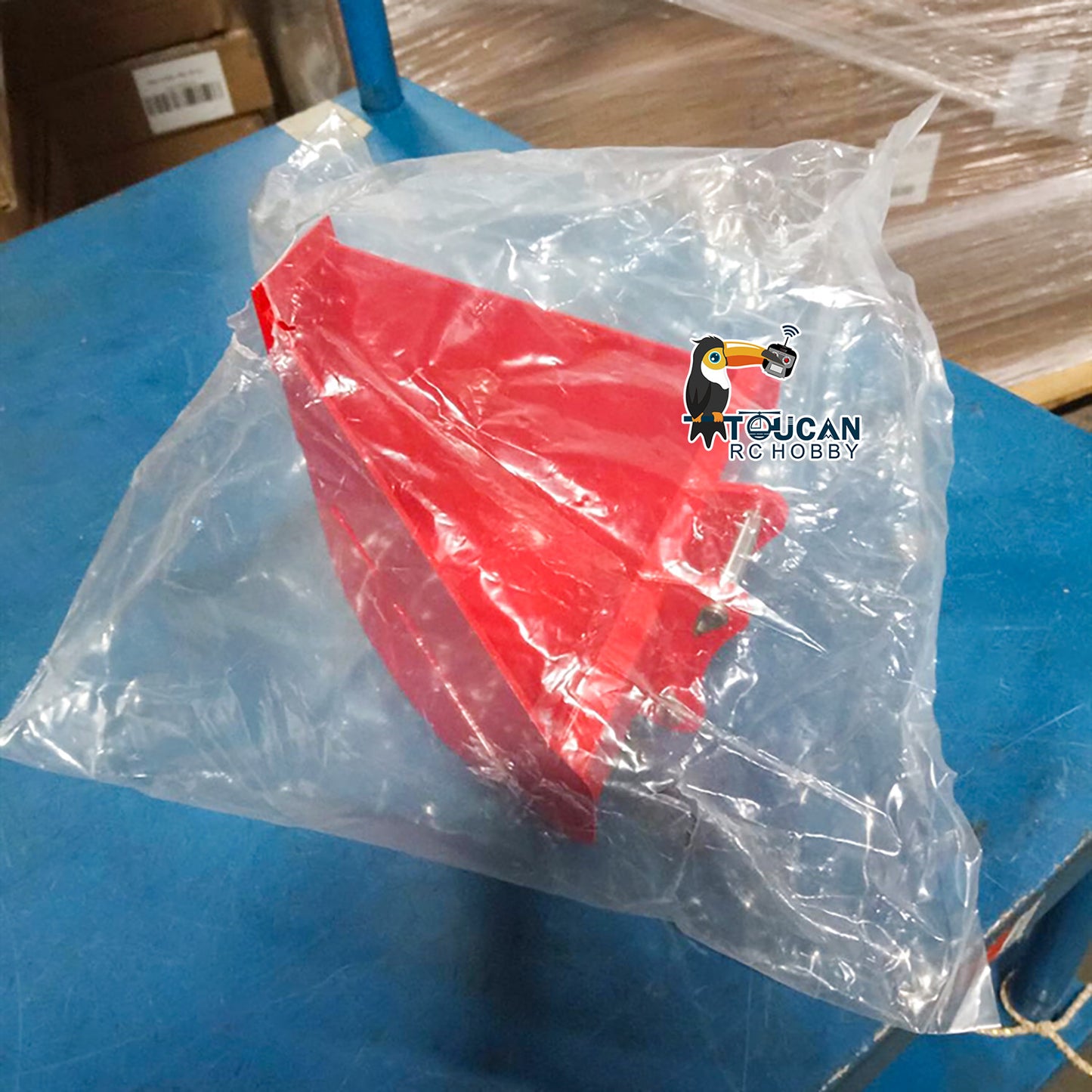 Free Shipping Second Hand US Stock Trapezoid Narrow Bucket Metal for 1/14 LESU RC Hydraulic ET35 Excavator Parts