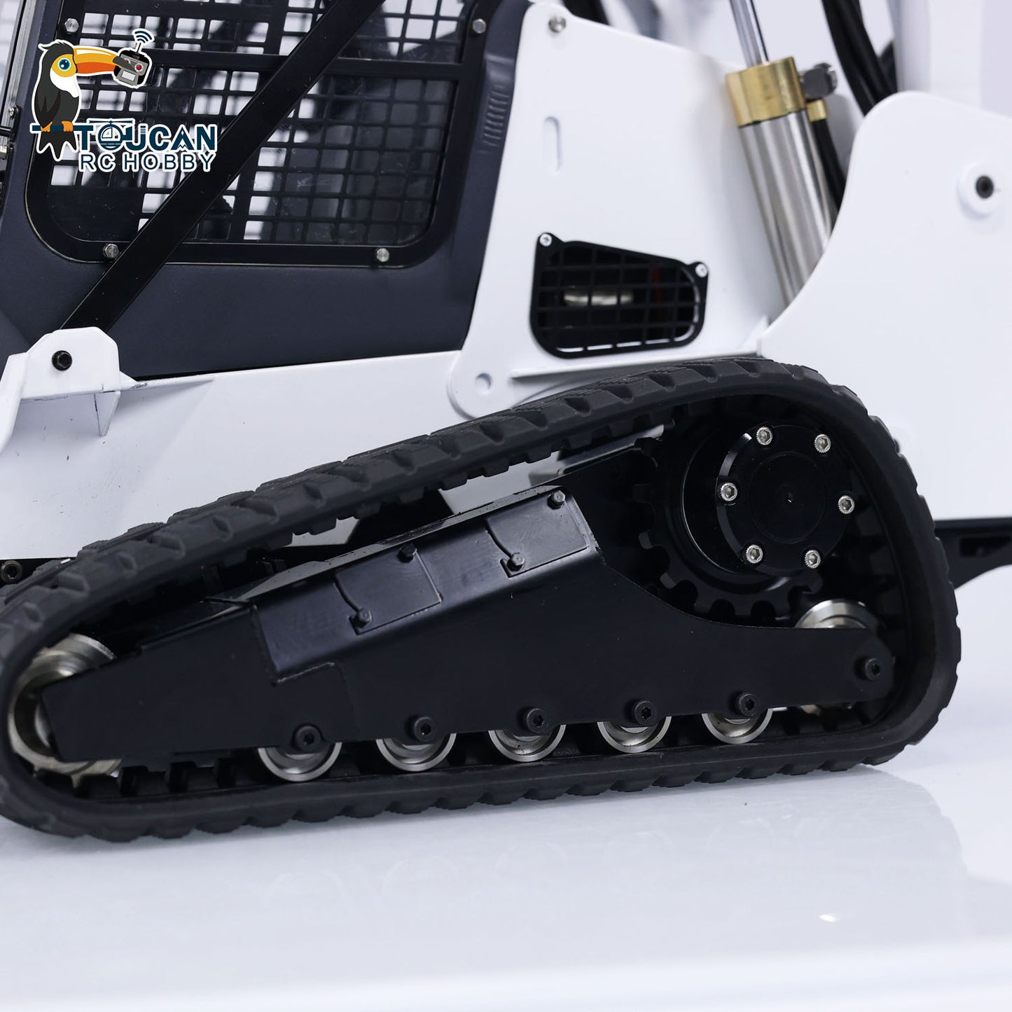 Simulated tracked skid steer loader SM770 TOUCAN red black light sound functional model