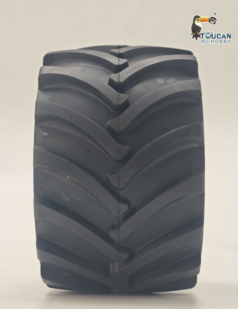 135X80MM Rubber Tire Tyre for 1/14 JDM-198 ZW370 RC Hydraulic Loader Model JDM-166 Articulated Truck DIY Construction Vehicle