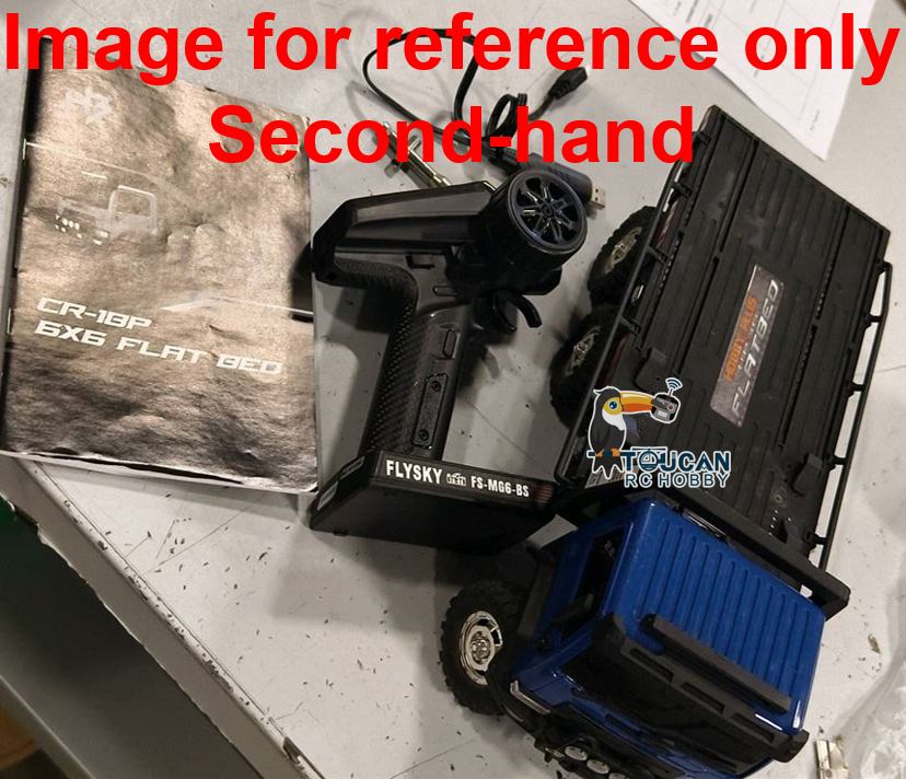 Free Shipping Second Hand CA Stock CR18P Flatbed Truck 6x6 RTR RC Rock Crawler 1/18 Off-Road Truck 2-Speed Lights