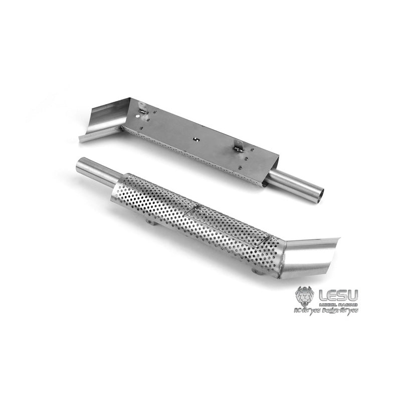LESU Metal Heavy Equipment Rack Chimneys for 1/14 Remote Control Tractor Truck RC Car Model Tamiiya Lorry
