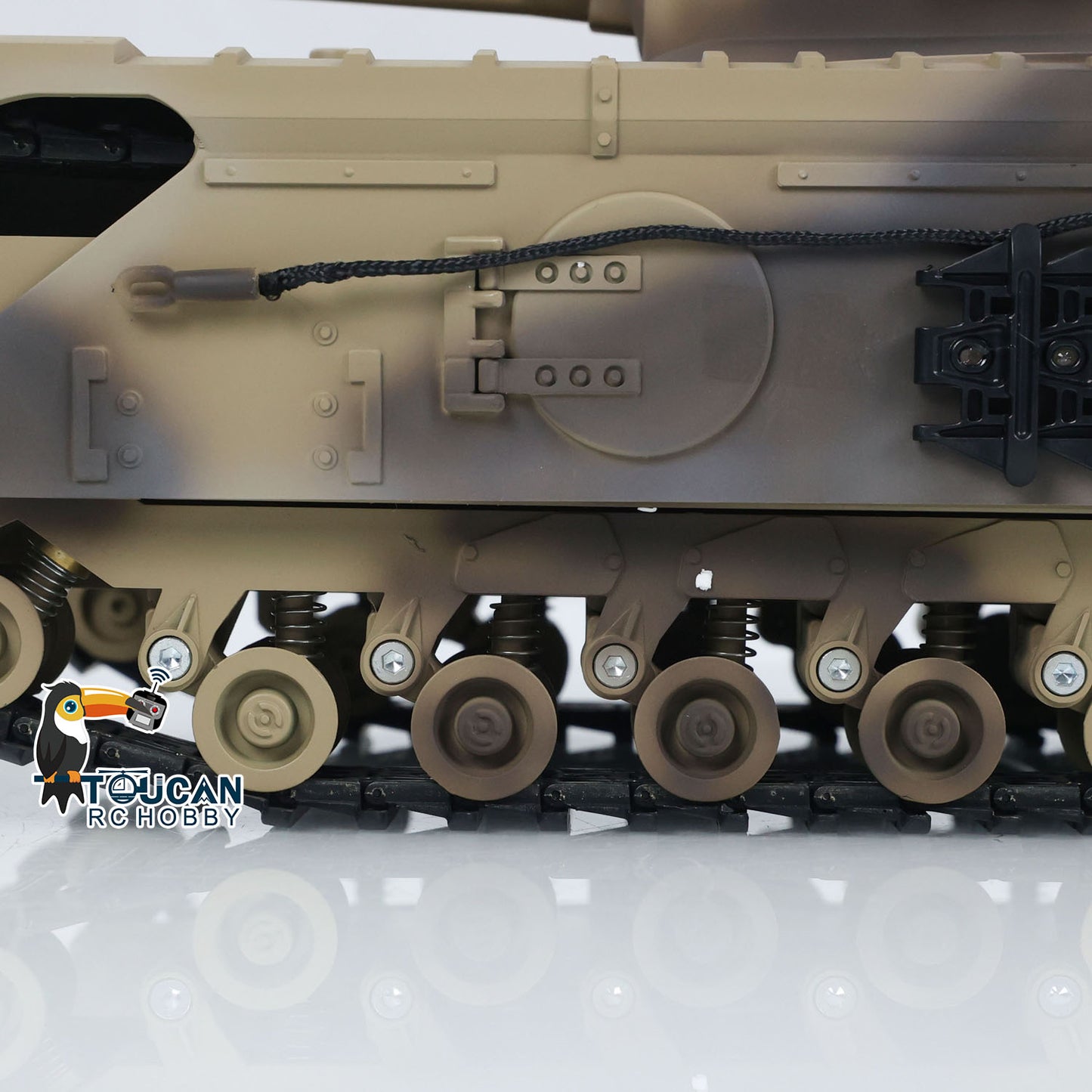 US STOCK 1/16 Military RC Battle Tank Churchill Mk.VII Metal Tracks Metal Gearbox Infrared Battle Tongde Electric Tanks