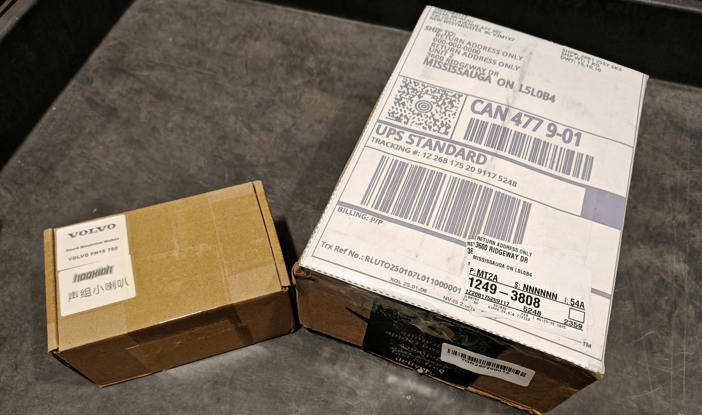 CA Stock Second Hand Sound System For 1/14 LESU TAMIYA FH16 XL750 RC Tractor Truck 56375 Car DIY Model