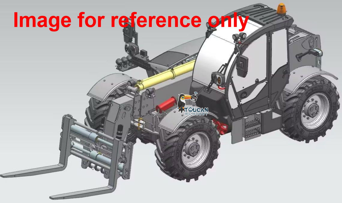 Deposit New Product Pre-order LESU 1/14 Metal Telescopic Forklift Wheeled Construction Truck Car Model