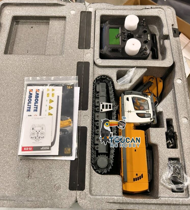 Free Shipping Second Hand CA Stock KABOLITE 1/18 K962 100S Remote Control Hydraulic Excavator RC Digger Electric Claw Ripper Hammer Construction Car Machine Toys