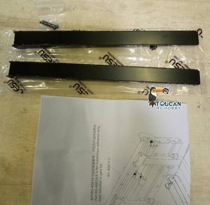Second Hand Fast Free Shipping LESU Metal Extended Fork C0043 for 1/14 Hydraulic RC Forklift Aoue-LD160S Upgrade Part