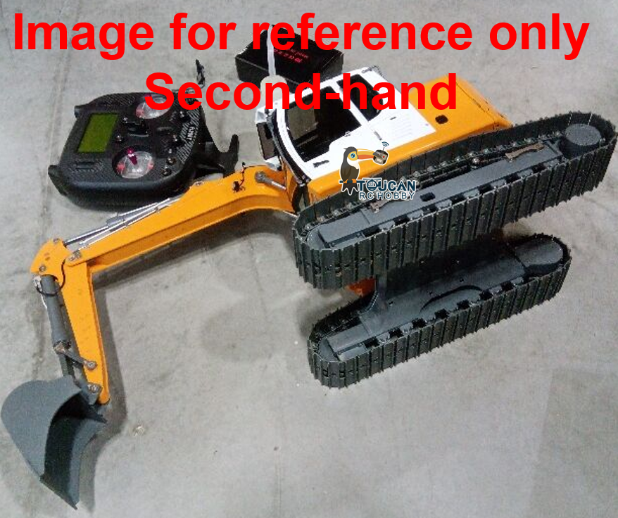 Fast Free Shipping Second Hand US Stock 1/14 RC Hydraulic Excavator R920 JDM-208 Metal Remote Control Digger Model Sound