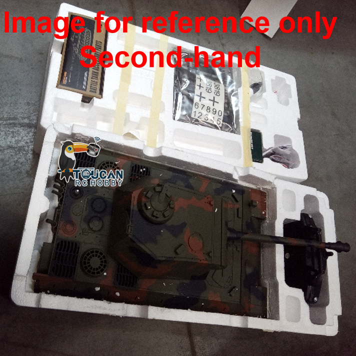 Fast Free Shipping Second Hand US Stock 2.4Ghz Henglong 1/16 7.0 Plastic Ver German Panther V RTR RC Tank 3819 Model