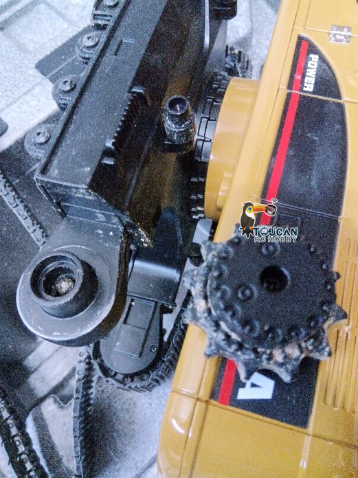 Free Shipping Second Hand US Stock HUINA New Upgrade 580 1/14 Metal Excavator Model Engineering Vehicle Electric Ball Grabber 360 Rotating Shear Claw Sound Lights