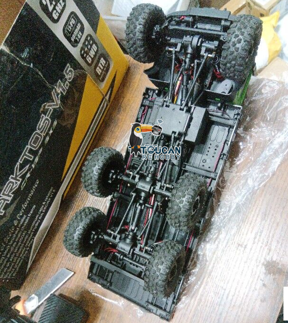 Free Shipping Second Hand US Stock 1/18 Remote Control Flatbed Truck 6*6 Electric RC Off Road Vehicle Model Metal Chassis Gear Light System Flysky Radio No Sounds