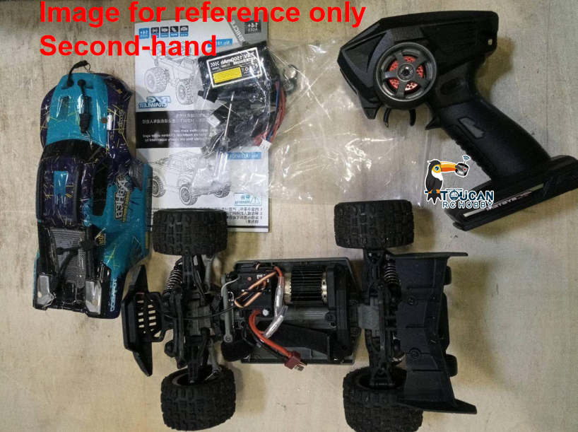 Fast Free Shipping Second Hand for EU SCY 18101 Muti-Terrain 1/18 2.4GHz Sync Remote Control Off Road Vehicle PVC Body RC Electric Big Tire Truck Wheelie Bar LED Light