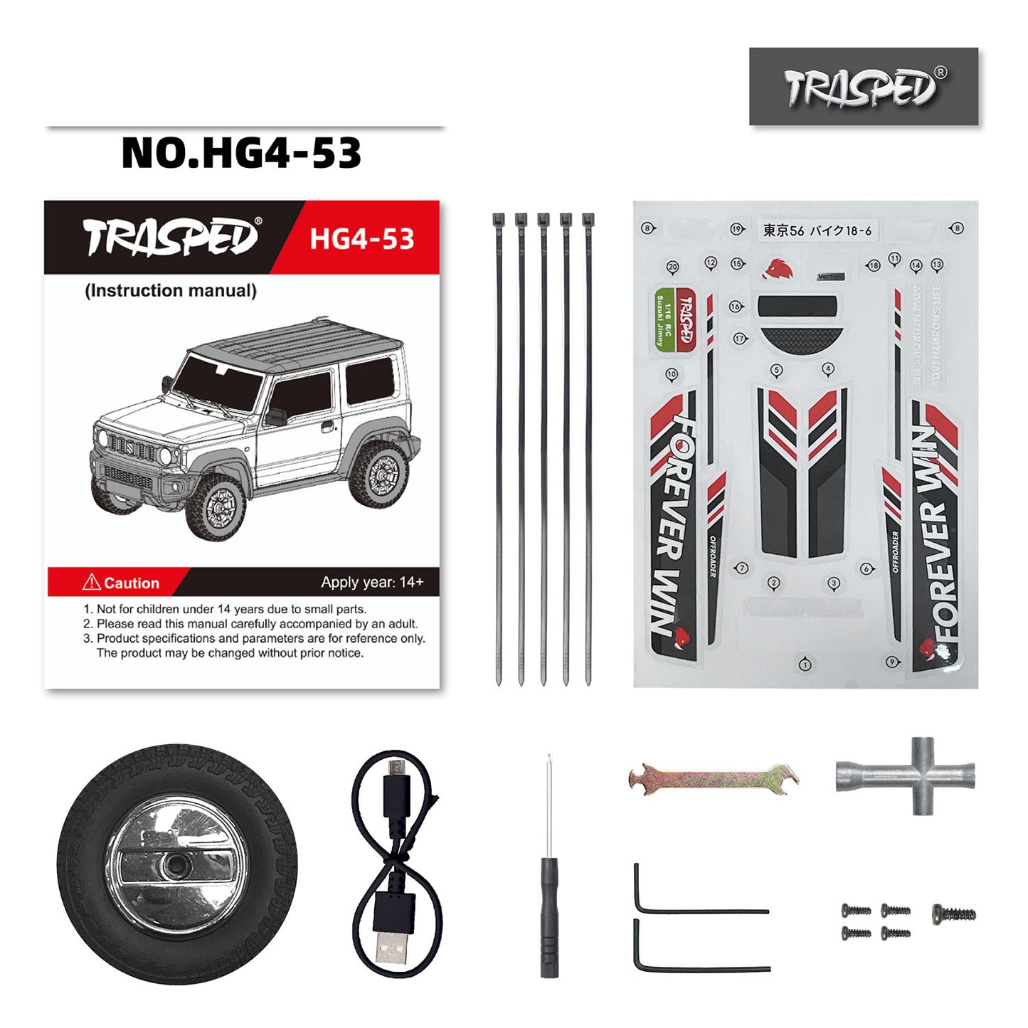 In Stock HG 1/16 4x3 RC Off-road Vehicles Electric Remote Controlled Crawler Climbing Car Sound Light Smoke Chargeable Battery