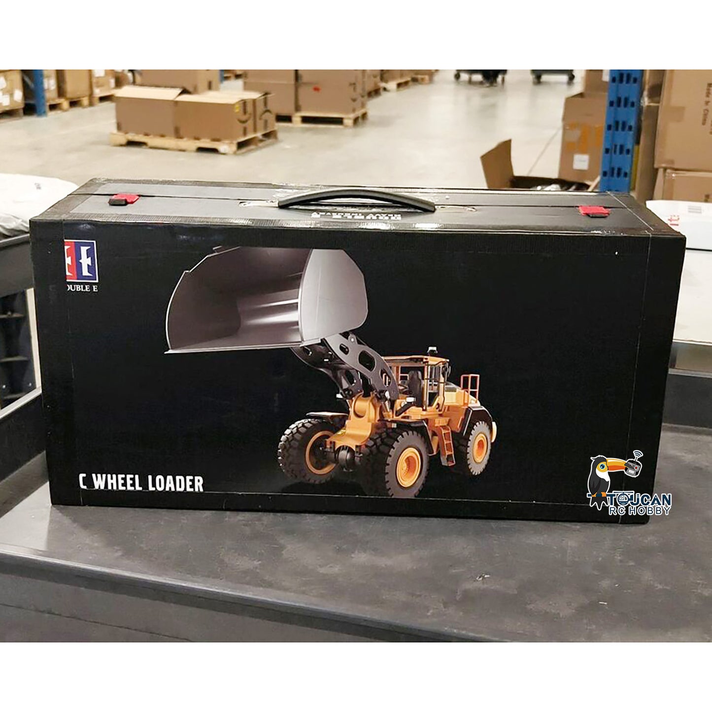 Free Shipping Second Hand CA Stock L260H Loader 1/16 DoubleE E592 RC Loader Remote Control Car Light Sound
