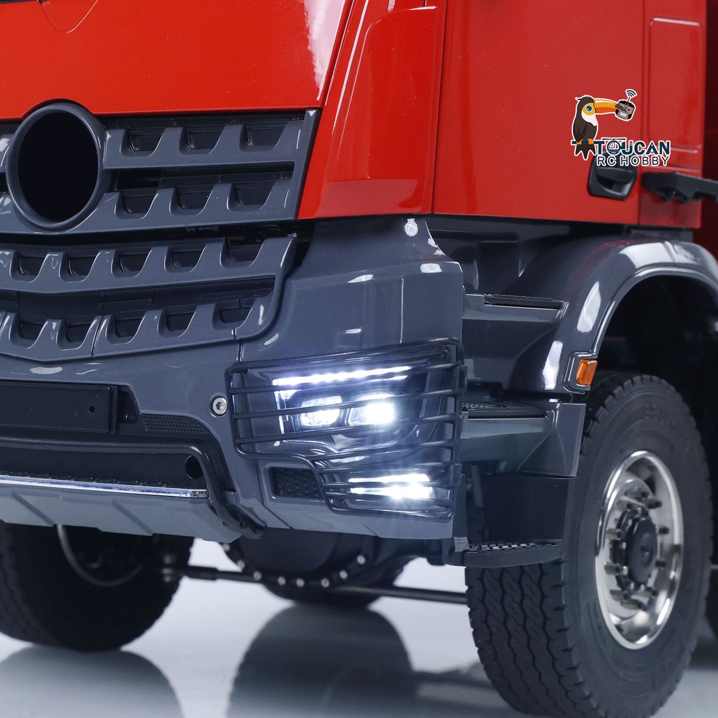 All-in-one RC dump truck with lights, sound and remote control