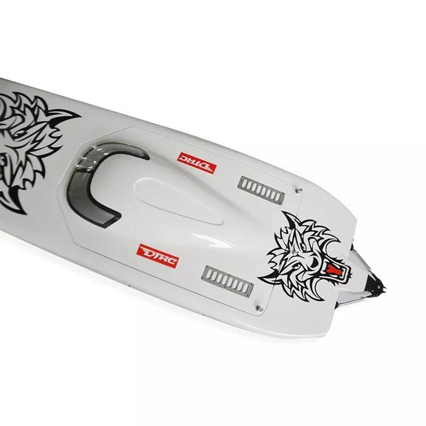 E51 Painted 2.4Ghz Electric PNP RC Boat Racing Kevlar Dual Motor Servo ESC Mount High Speed 1300mm*360*220mm 100km/h DIY