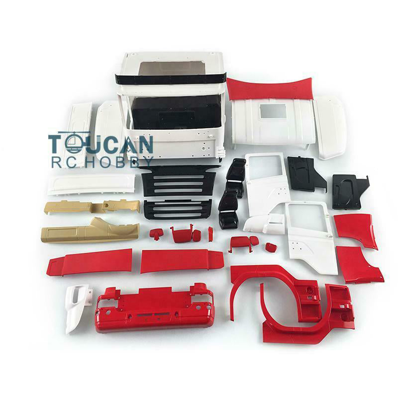 Toucan Hobby Plastic 1/14 Midtop Painted 3 Axles 6*4 Model RC Highline Tractors Trucks KIT Motor Remote Controlled DIY Cars Motor