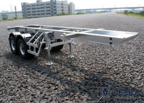 LESU 40ft 20ft Metal Trailer Chassis for 1/14 TAMIIYA Radio Controlled Tractor Container Truck RC Cars Model