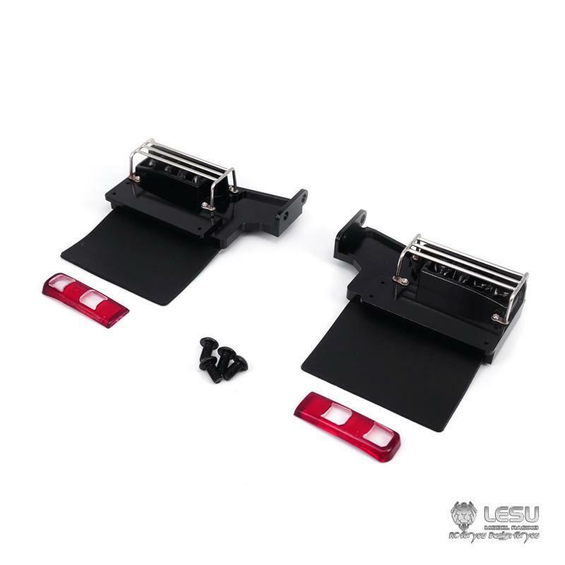 LESU Metal Air Tank Taillights Mount for RC DIY 1/14 TAMIYA 3348 Dumper Remote Control Truck Hobby Model Emulated Car