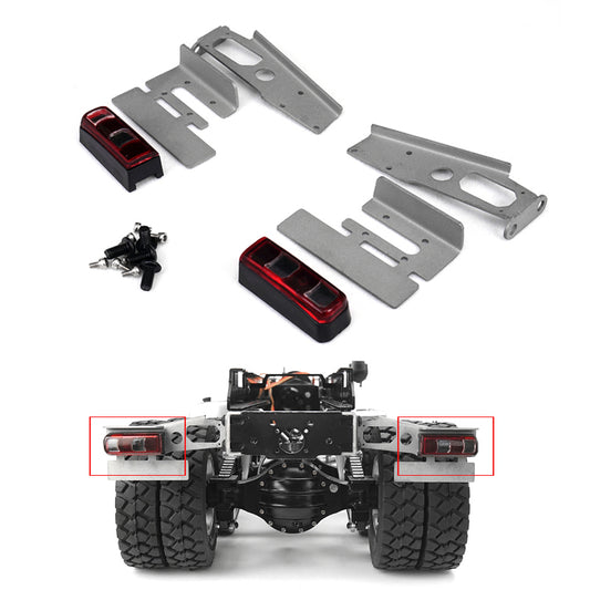 Metal 1/14 Taillights for Radio Controlled RC Tractor Truck Trailer Model DIY Car Construction Vehicle Spare Part
