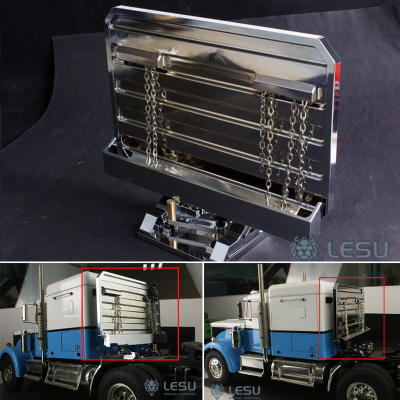 US Stock LESU Metal Spare Part Rear Plate for 1/14 KING Truck Tractor Remote Controlled Cars Model