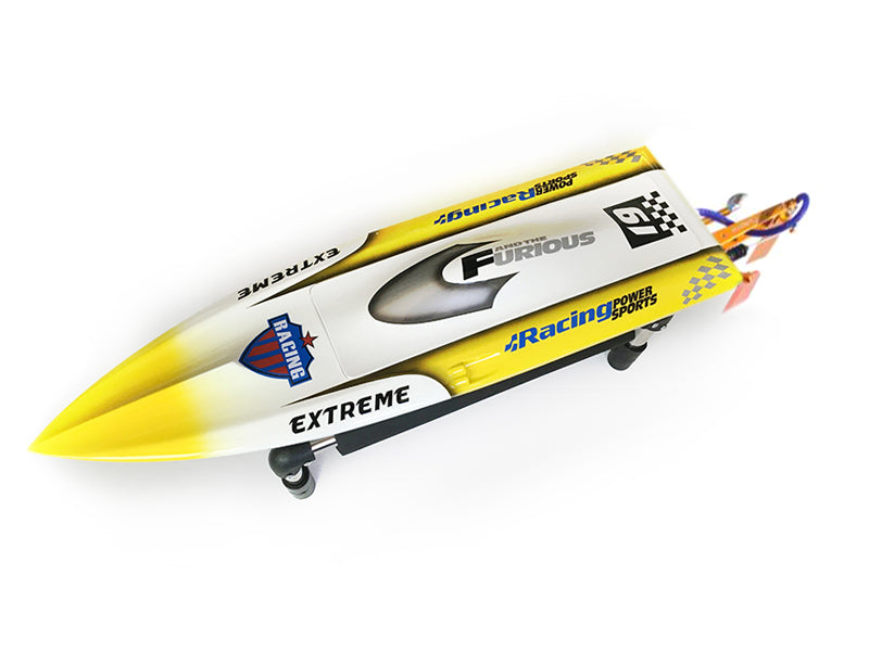 H625 Fiber Glass Green Electric Race PNP RC Boat W/ Servo ESC Hardware Mount DIY Model Spike W/O Battery 625*178*110mm 65-75km/h