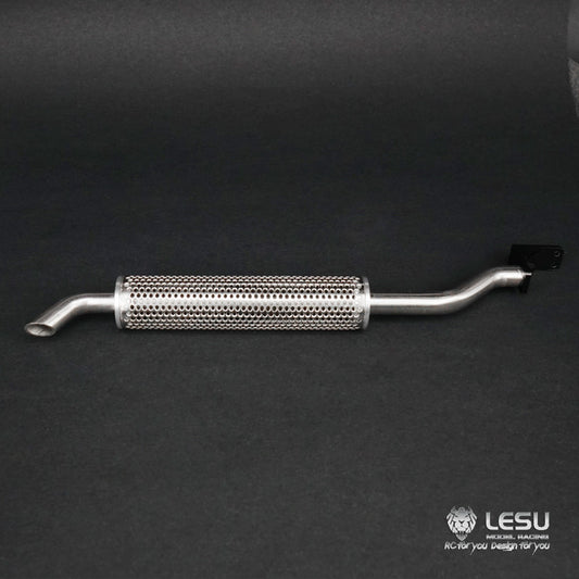 LESU Metal Smoke Exhaust Pipe Chimney 181/191/193mm for 1/14 RC Tractor Truck Remote Controlled Car Model Dumper DIY