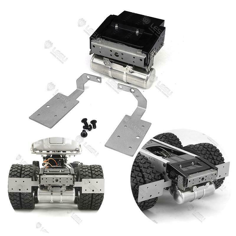 LESU Metal Battery Box Gas Tank Tail Beam Light Stand for DIY TAMIYA 1/14 RC Tractor Trucks Radio Control Cars Model