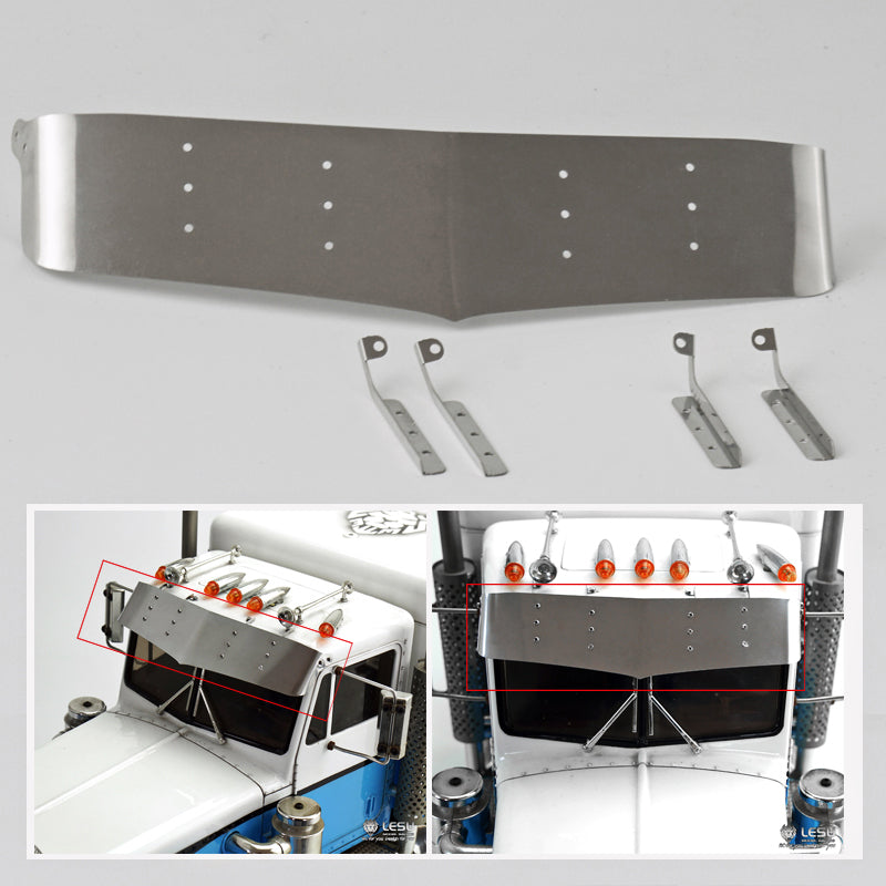 US Stock Metal Spare Part Visor Parts DIY Suitable for LESU RC 1/14 TAMIYA Radio Controlled KING Tractor Truck Cars Model