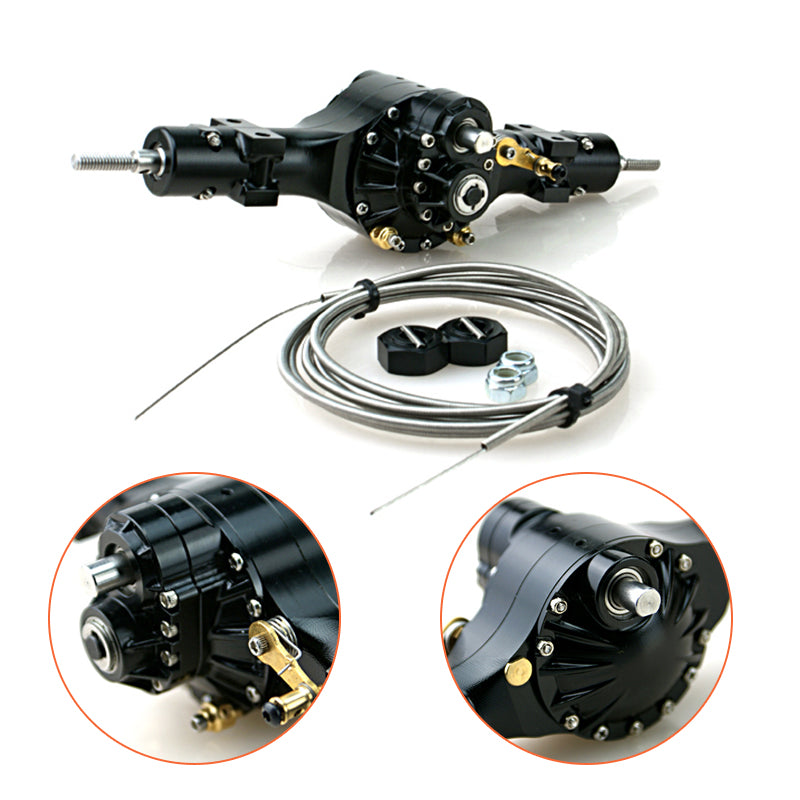 US Stock LESU Metal Rear Through Axle 1:3.1 Differential Lock for 1/14 Tractor Truck Car TAMIYA DIY Radio Controlled Model