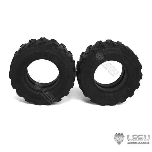 Wheel Tires Tyres Metal Hubs for LESU 1/14 RC Hydraulic Skid Steer Loader A0008 Aoue-LT5H DIY Remote Control Model