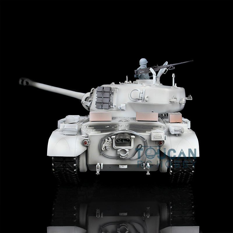 Henglong 1/16 7.0 Radio Control Tank 3838 USA M26 Pershing RTR RC Tank W/ 360Degrees Rotating Turret Engine Sound Smoking Gearbox