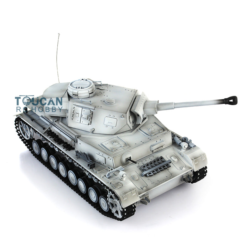 Henglong 1/16 7.0 Radio Control Tank 3859 RC Plastic German Panzer IV F2 w/ Steel Gearbox 360Degrees Rotating Turret FPV Engine Sound