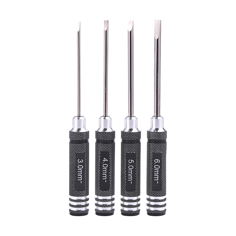 Metal Phillips Flathead Crosshead Slotted Screwdriver Set 3.0mm 4.0mm 5.0mm 6.0mm for 1/14 RC Cars RC Truck Model