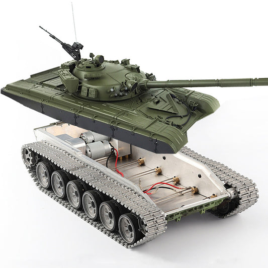 Henglong 1/16 T72 360Degrees RC Tank 3939 Metal Chassis Wheel Plastic Upper Hull Barrel Recoil & Flashing Infrared NO BB